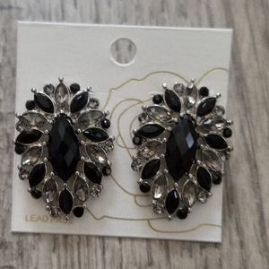 Gorgeous marcasite clip earrings. Never been worn.